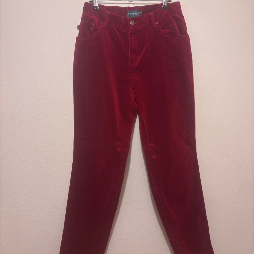 Red velvet ralph lauren petite